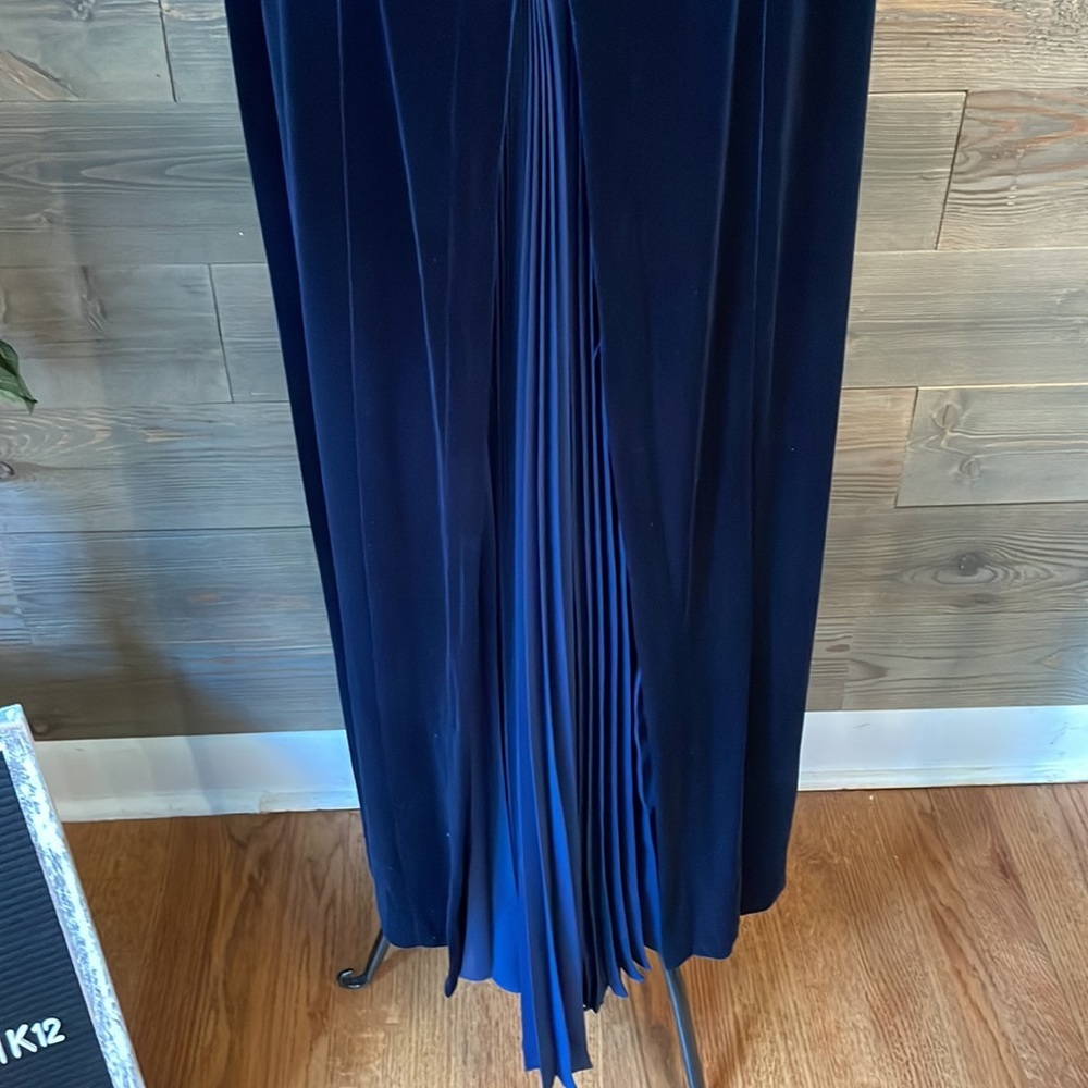 Coldwater creek ladies size 8 navy formal occasion dress - Picture 8 of 12